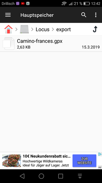 Locus Map Pro – Tracks importieren, exportieren & zusammenführen – raus ...