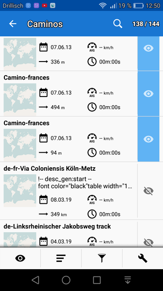 Locus Map Pro – Tracks importieren, exportieren & zusammenführen – raus ...